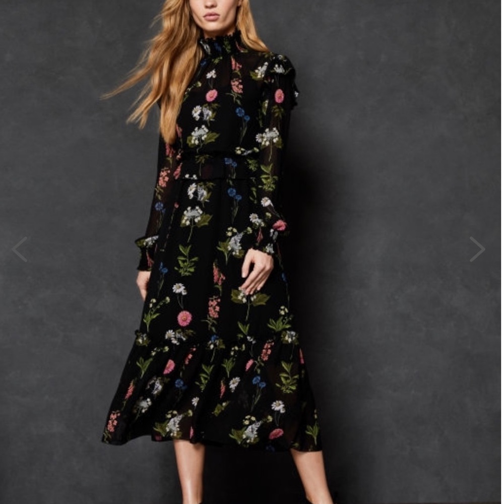 SIMARRA - Florence midi long sleeve dress. Size:3